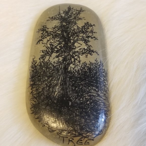 Other - Journeys In Ink Art Rock "Tree in Country Design"